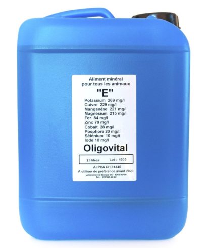 Oligovital E 25L Laboratoires Bioligo