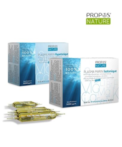 Plasma marin isotonique et hypertonique Propos Nature Laboratoires Bioligo