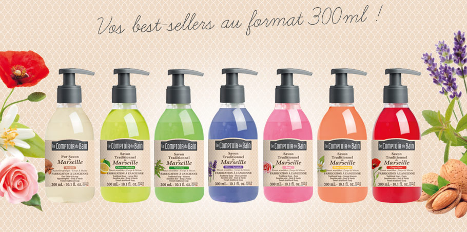 Savons liquides 300ml Comptoir du Bain Laboratoires Bioligo