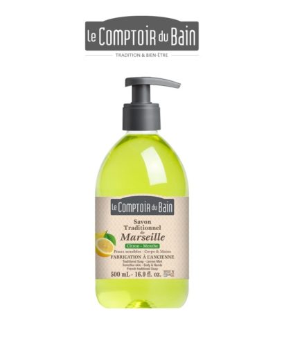 Savon de Marseille Liquide Citron Menthe 500ml