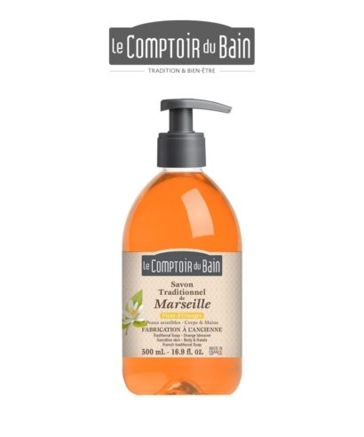 Savon de Marseille Liquide Fleur d'Oranger 500ml Comptoir du Bain Laboratoires Bioligo