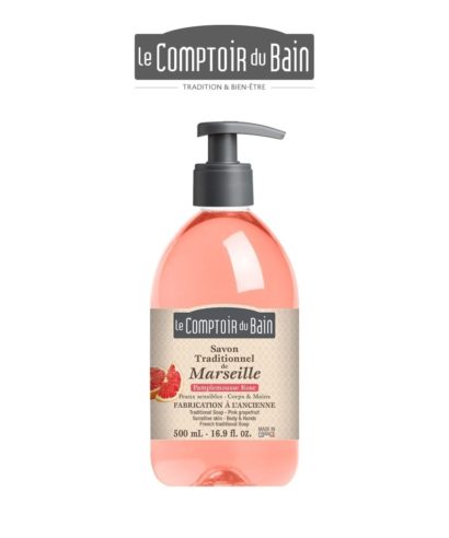 Savon de Marseille Liquide Pamplemousse Rose 500ml Comptoir du Bain Laboratoires Bioligo