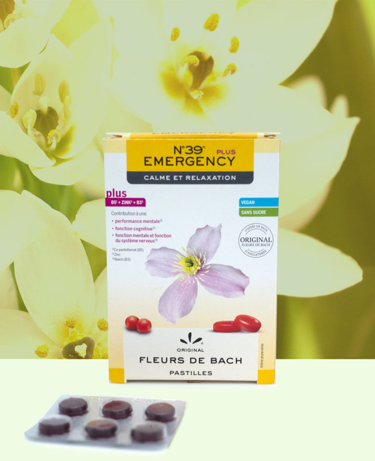 Gommes Urgence Fleurs de Bach Bio Laboratoires Bioligo