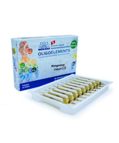 Manganèse cobalt ampoules oligoélément unitaire Laboratoires Bioligo