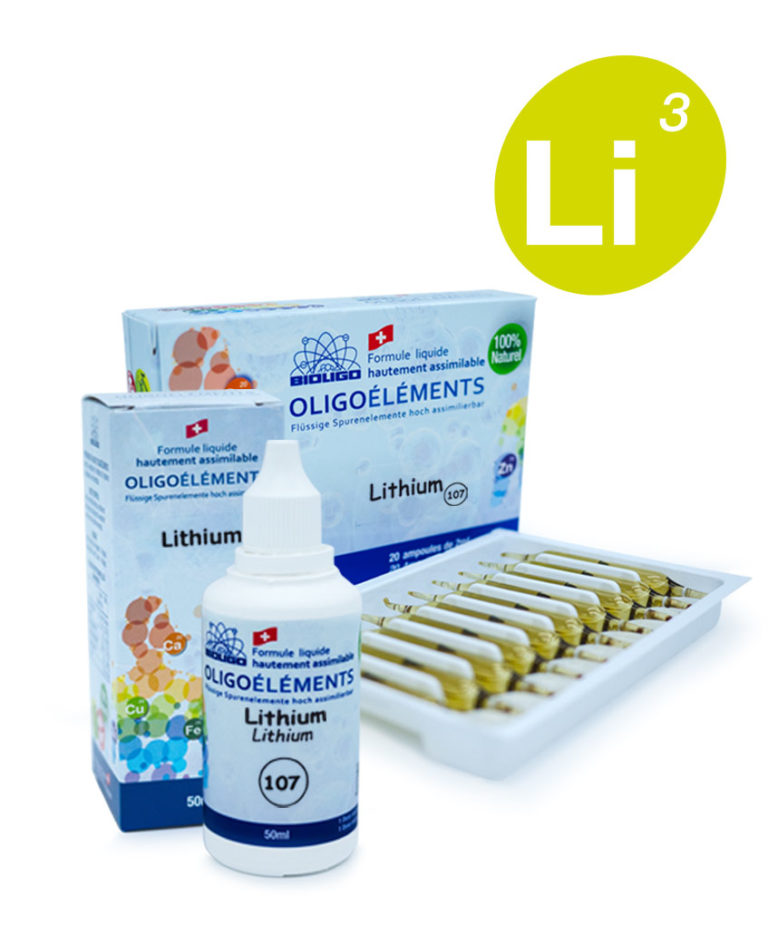 Montage lithium oligoélément unitaire Laboratoires Bioligo