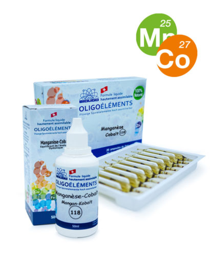 Montage manganèse cobalt oligoélément unitaire Laboratoires Bioligo